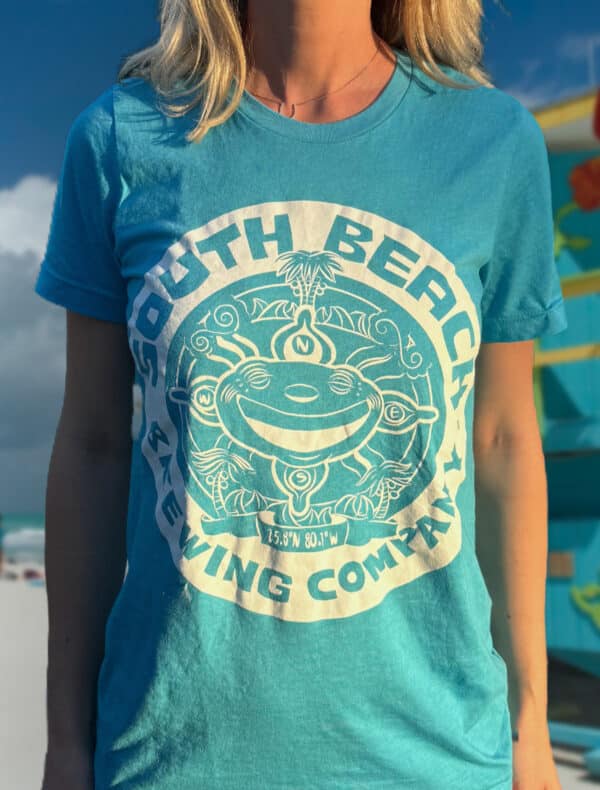 UNISEX LOGO 'BREWED FOR OUR BEACH' TEES - Image 2