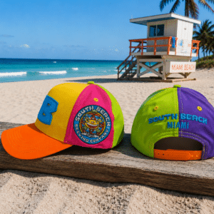 RAINBOW PANEL SOUTH BEACH LOGO CAPS